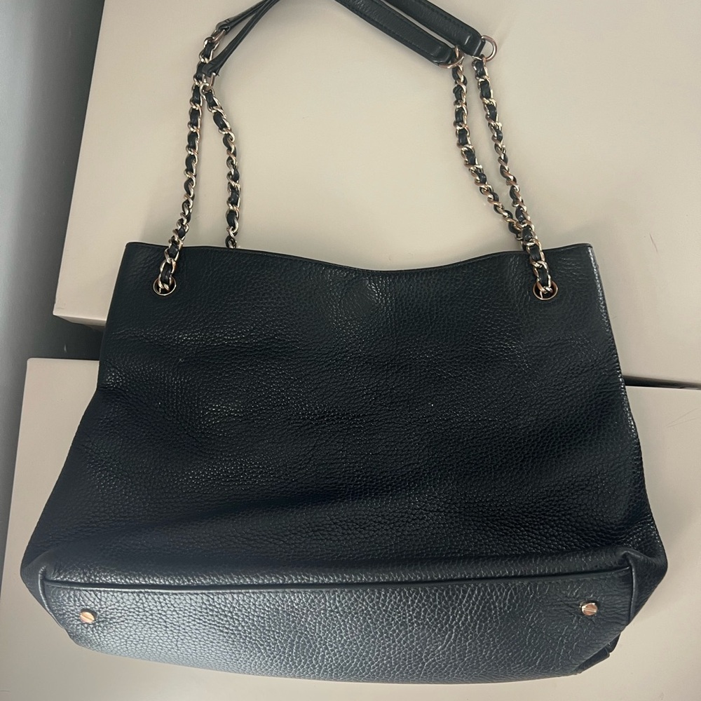 Tory Burch Black Leather Shoulder Bag